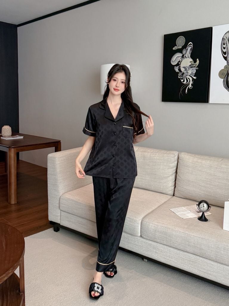 Pijama Đôi Lụa Ngắn Tay CND4 | SHURY STORE HOME WEAR | Set Đồ Ngủ Couple Cao Cấp Sang Trọng