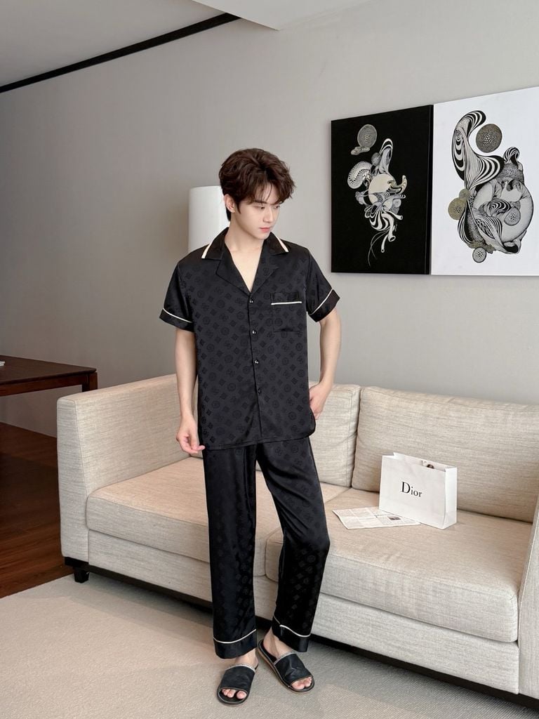 Pijama Đôi Lụa Ngắn Tay CND4 | SHURY STORE HOME WEAR | Set Đồ Ngủ Couple Cao Cấp Sang Trọng