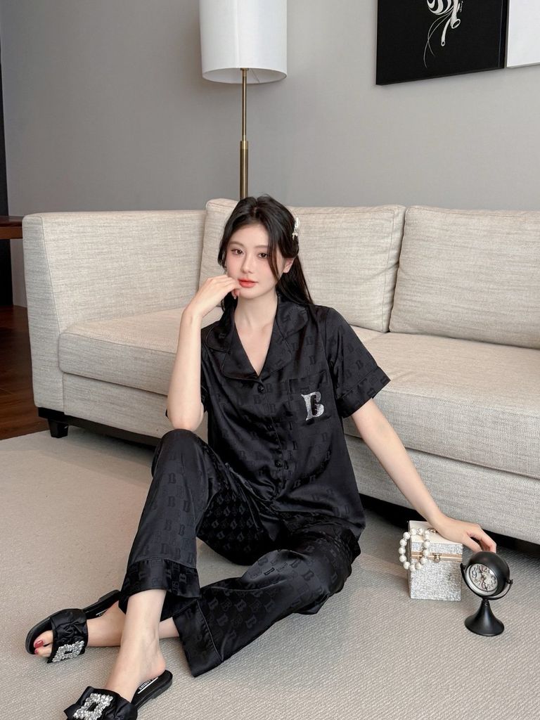 Pijama Đôi Lụa Ngắn Tay CND8 | SHURY STORE HOME WEAR | Set Đồ Ngủ Couple Cao Cấp Sang Trọng
