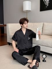 Pijama Đôi Lụa Ngắn Tay CND8 | SHURY STORE HOME WEAR | Set Đồ Ngủ Couple Cao Cấp Sang Trọng