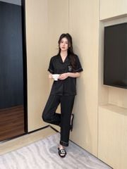 Pijama Đôi Lụa Ngắn Tay CND13 | SHURY STORE HOME WEAR | Set Đồ Ngủ Couple Cao Cấp Sang Trọng