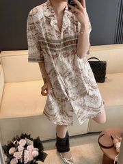 Váy Ngủ Sơ Mi Lụa Băng Freesize Dáng Dài SM49 – Shury Store Home Wear – Chất Lụa Mịn Mát Cao Cấp