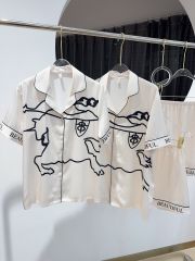 Pyjama đôi lụa băng tay ngắn quần ngắn CTN24 Shury Store Home Wear Đồ ngủ couple cao cấp size 45-85