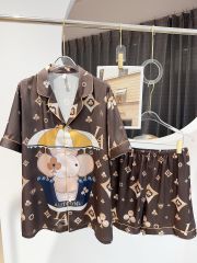 Pyjama Couple Lụa Băng Tay Ngắn Quần Ngắn CTN5 | Shury Store Home Wear | Mềm Mát, Lịch Sự, Dễ Mặc