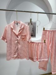 Pyjama lụa băng tay ngắn quần dài tặng kèm short cùng tone TN18 Shury Store Home Wear thoáng mát