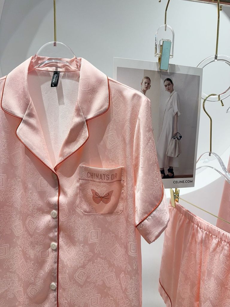 Pyjama lụa băng tay ngắn quần dài tặng kèm short cùng tone TN18 Shury Store Home Wear thoáng mát