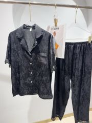 Pyjama lụa băng tay ngắn quần dài Shury Store Home Wear TN67 form rộng cao cấp tôn da mịn mát