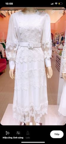 Đầm Trắng Kèm Nịt