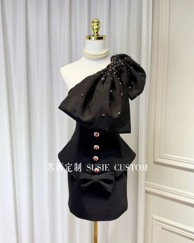 Đầm Nơ Đen Cao Cấp