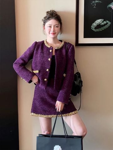 Set Dạ Tím Cao Cấp
