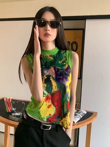 Áo Xanh Hình Sát Tay