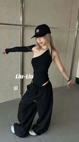 Áo Thun Lệch Vai Trắng ,Đen