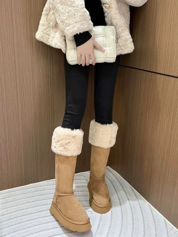 Giày Boot Lông Nâu