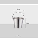 Xô đựng inox có quai 125351