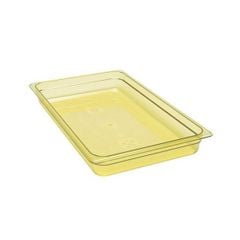 Amber High Heat Plastic Food Pan 1/1