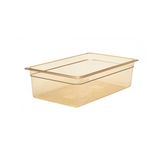 Amber High Heat Plastic Food Pan 1/1
