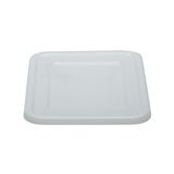 White Polyethylene Plastic Bus Tub / Food Storage Box Cover