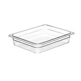Transparent food pan 1/2