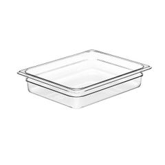 Transparent food pan 1/2