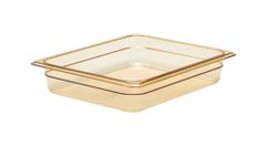 Amber High Heat Plastic Food Pan 1/2