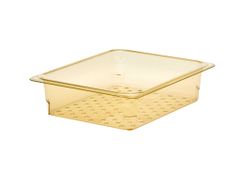 Amber High Heat Plastic Colander Pan 1/2