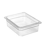 Transparent food pan 1/2