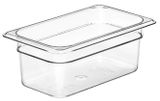 Transparent food pan 1/4