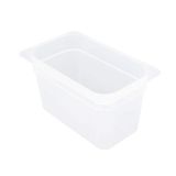 Translucent Polypropylene Food Pan 1/4