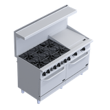 BẾP ÂU 6 HỌNG KÈM BẾP RÁN VÀ LÒ NƯỚNG (M series 6-Burner Gas Range & Griddle With Oven) FMGR1508GOG