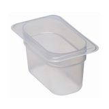 Translucent Polypropylene Food Pan 1/9