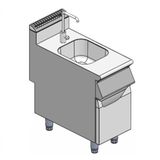 Quầy chậu trung gian kèm tủ (700 Series Work Table With Sink & Cabinet) FESN0307N