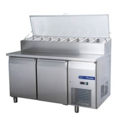 BÀN LẠNH SALAD 2 CÁNH (2 Doors Fancooling Salad Bar Pre Station ) FES15080CS200T