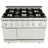 900 Series Gas Chinese Style 6-Burner Gas Range With Oven (Bếp Âu 6 họng dùng ga kèm lò) FEGR1209GO