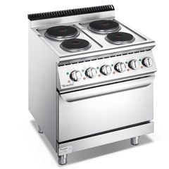 700 Series Bếp Âu điện 4 mặt tròn kèm lò nướng (700 Series Electric 4-Hot Plate Cooker With Oven) FEER0707EO