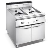 Bếp chiên dầu 2 ngăn kèm tủ dùng gas (700 Series Gas 2-Tank 2-Basket Fryer With Cabinet) FEFR0707GC