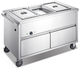 Quầy giữ nóng 3 khay GN1/1 (Hot Bain Marie 3 GN1/1 Trolley) FCHT02S3A