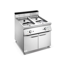 Bếp chiên dầu 2 ngăn dùng điện kèm tủ (900 Series Electric 2-Tank 2-Basket Fryer With Cabinet) FEFR0809EC