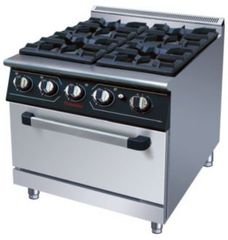 Bếp Âu 4 họng kèm lò nướng ga (khí đốt tự nhiên)  - Gas range 4 - burner with oven SPTT16+KXT5.8-V7S-RQ-4