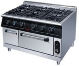 Bếp Âu 6 họng kèm lò nướng ga (khí đốt tự nhiên) SPTT39+KXT5.8-V9-RQ-6