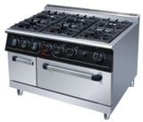 Bếp Âu 6 họng dùng gas kèm lò nướng gas (khí đốt hóa lỏng) - Gas range 6 - burner with gas oven - SPTY20+KXY5.8-V7S-RQ-6