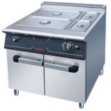 Bếp bain marie dùng ga kèm tủ (khí hoá lỏng) - Gas bain marie with cabinet SRBY5.2-V9-RB