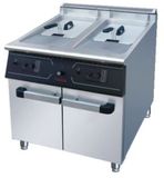 Bếp chiên nhúng đôi dùng gas kèm tủ (khí hoá lỏng) SZLY31-V7-RC-2