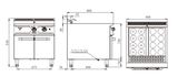 Bếp nấu mì dùng gas kèm tủ (Khí hoá lỏng) SZSY22-V9-RM-16