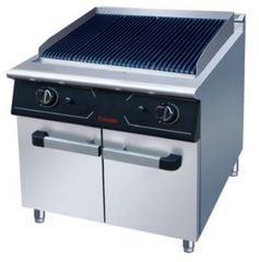 Bếp nướng đá lửa dùng điện kèm tủ - Electric radiant grill with cabinet V7-TH