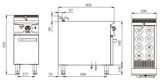 Bếp nấu mì điện kèm tủ (Electric noodel boiler with cabinet) V9-TM-8