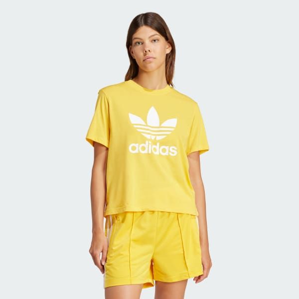  Áo T-shirt thời trang adidas Adicolor Trefoil Boxy Nữ - IN8438 