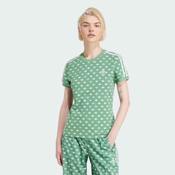  Áo T-shirt adidas Monogram 3-Stripes nữ - IX0927 