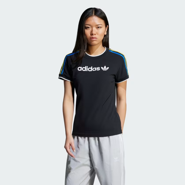  Áo T-shirt adidas Linear Cali 3 sọc Nữ - JD2724 