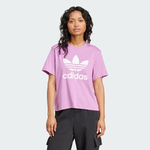  Áo T-shirt Boxy adidas Ba Lá Adicolor Nữ - IY4684 