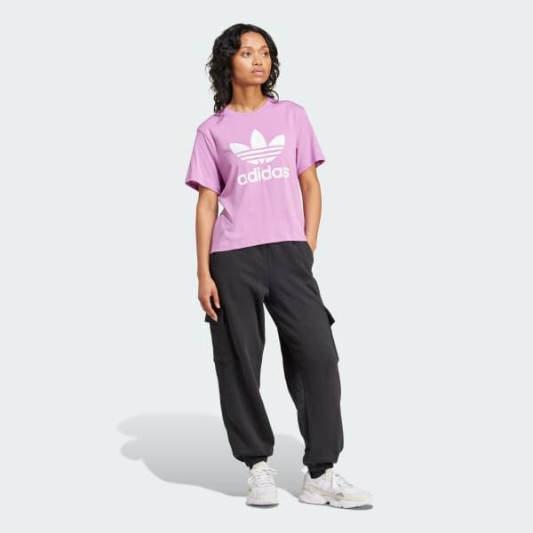 Áo T-shirt Boxy adidas Ba Lá Adicolor Nữ - IY4684 
